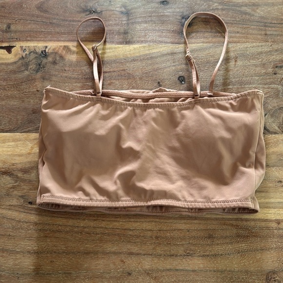 H&M | Cropped Tank Bra | Color is Rose Brown | Size 6 - Picture 2 of 3